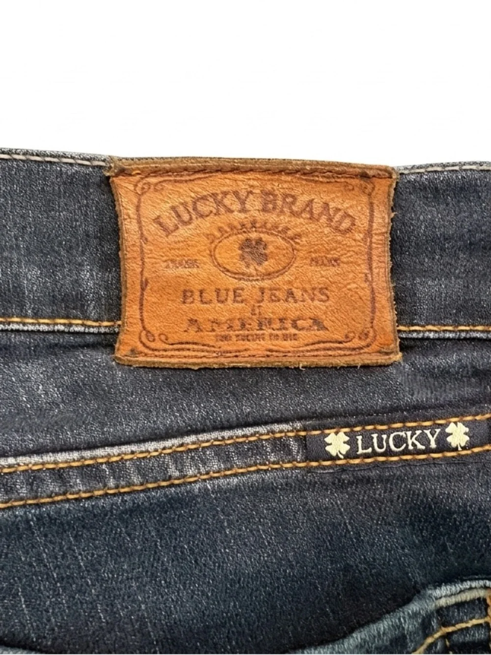 Lucky Brand Sofia Skinny Jeans – Dark Wash Whiskered Denim - Picture 9 of 10